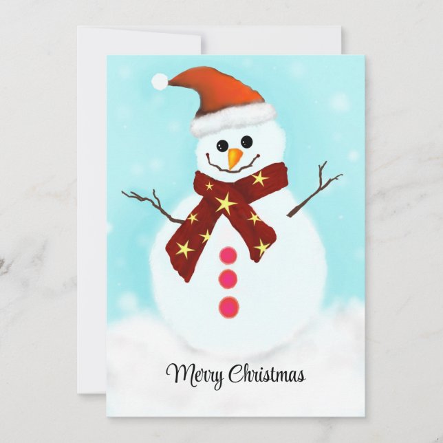 Tarjeta de vacaciones plana (Anverso)