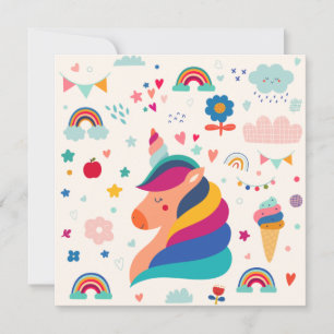 Tarjeta de vacaciones plana