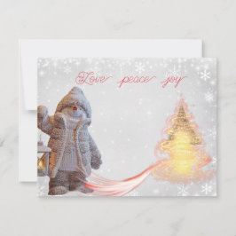 Tarjeta de vacaciones plana