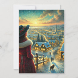 Tarjeta de vacaciones plana