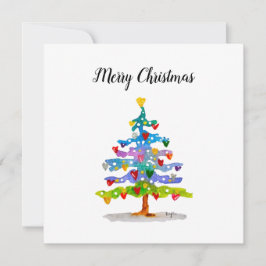 Tarjeta de vacaciones plana