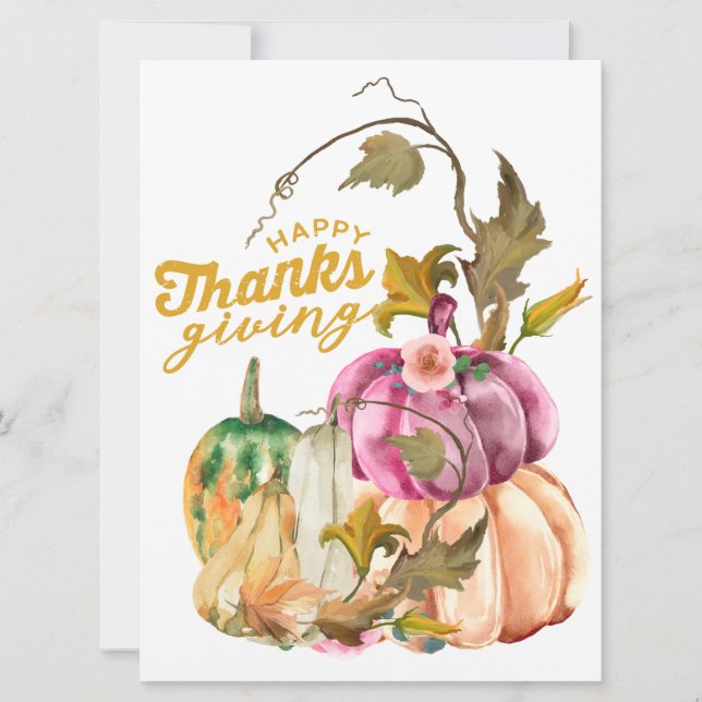 Tarjeta de vacaciones plana (Anverso)