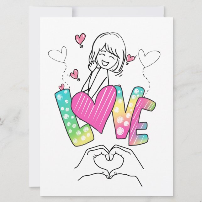 Tarjeta de vacaciones plana (Anverso)