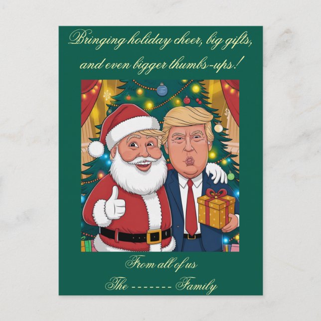 Tarjeta de vacaciones plana (Anverso)