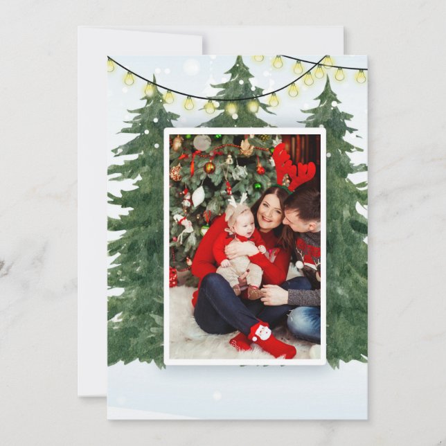 Tarjeta de vacaciones plana (Anverso)