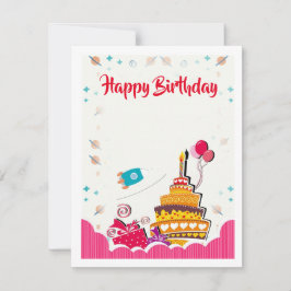 Tarjeta de vacaciones plana