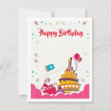 Tarjeta de vacaciones plana