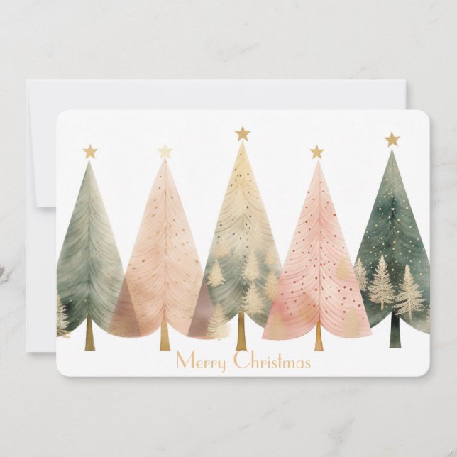 Tarjeta de vacaciones plana (Anverso)