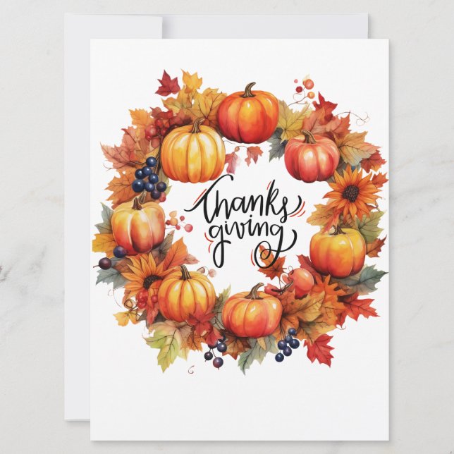 Tarjeta de vacaciones plana (Anverso)