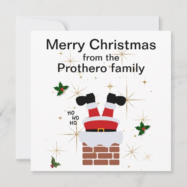 Tarjeta de vacaciones plana (Anverso)