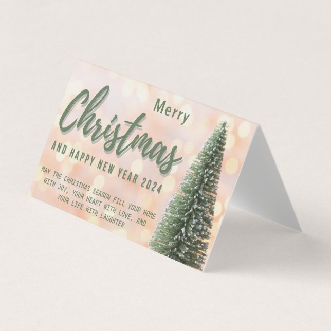 Tarjeta de vacaciones plana (Anverso)