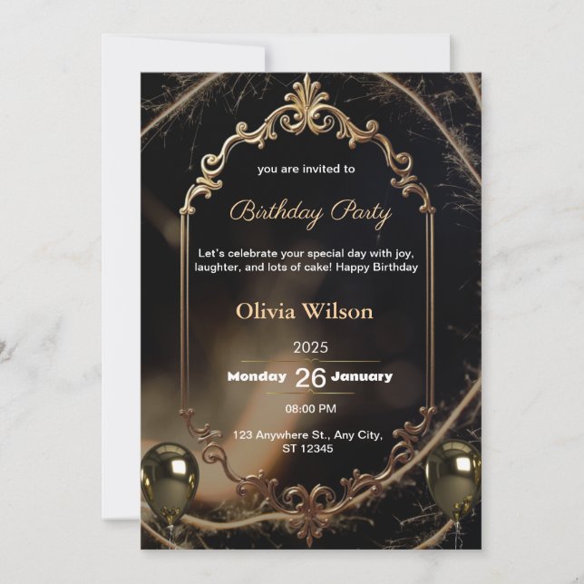 Tarjeta de vacaciones plana (Anverso)