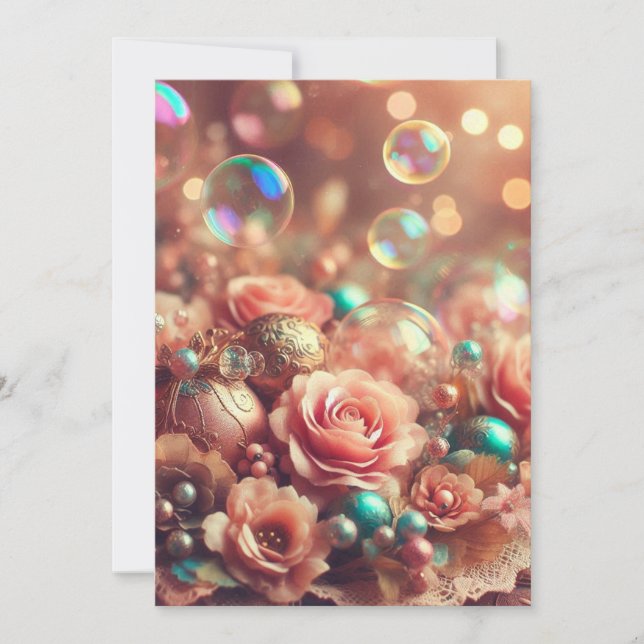 Tarjeta de vacaciones plana (Anverso)