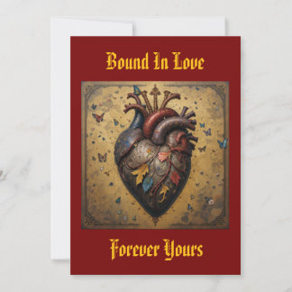 Tarjeta de vacaciones plana "Bound By Love"