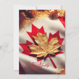 tarjeta de vacaciones plana canadiense