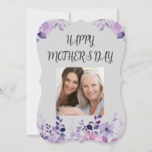 Tarjeta de vacaciones plana con flores del día de 