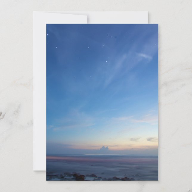 Tarjeta de vacaciones plana de 5" x 7" (Anverso)