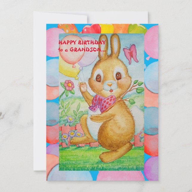 Tarjeta de vacaciones plana de cumpleaños para nie (Anverso)