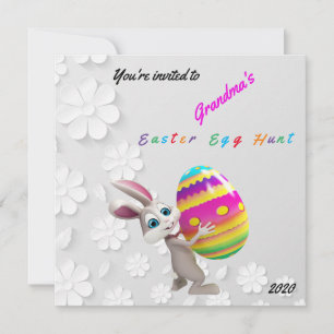 Tarjeta de vacaciones plana de invitación a la caz