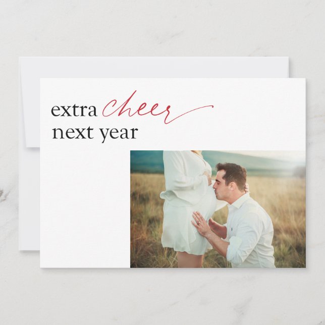 Tarjeta de vacaciones plana de Invitación de embar (Anverso)