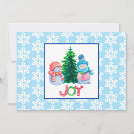 Tarjeta de vacaciones plana de navidad