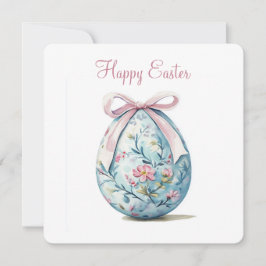 Tarjeta de vacaciones plana de Pascua