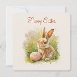 Tarjeta de vacaciones plana de Pascua