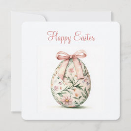 Tarjeta de vacaciones plana de Pascua