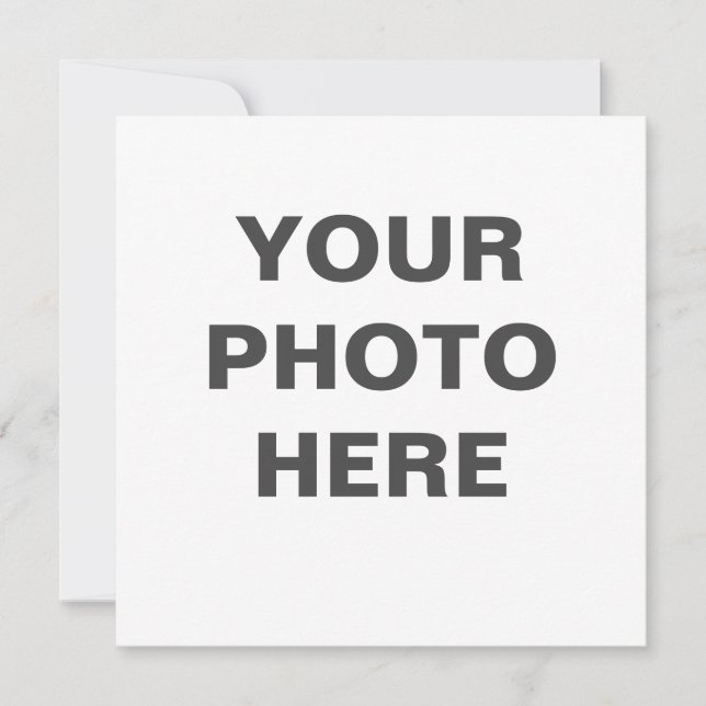 Tarjeta de vacaciones plana de personalizable (Anverso)