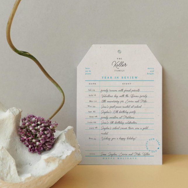 Tarjeta de vacaciones plana de revisión anual de t (Subido por el creador)