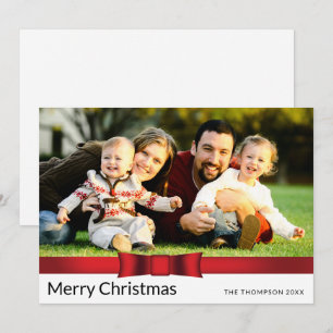 Tarjeta de vacaciones plana de un Navidad fotográf