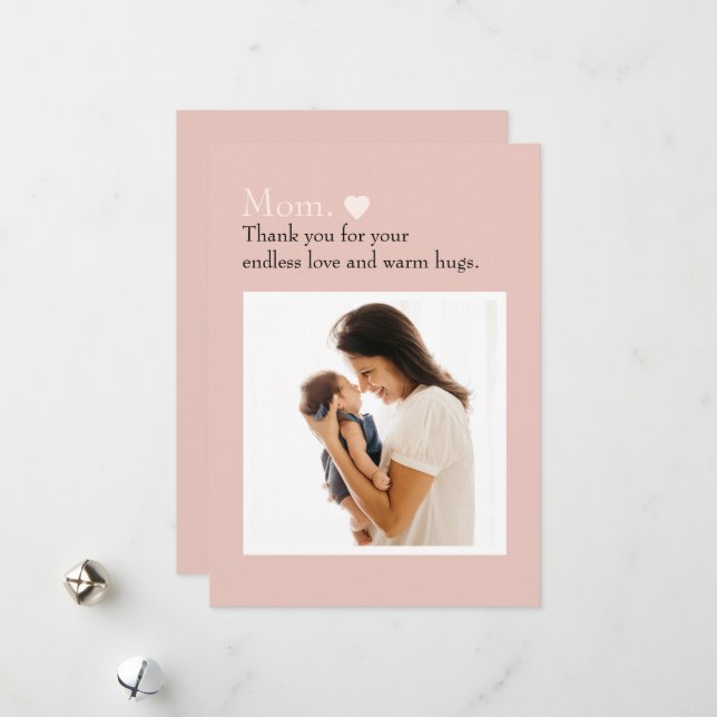 Tarjeta de vacaciones plana del Día de la Madre co (Anverso/Reverso In Situ)