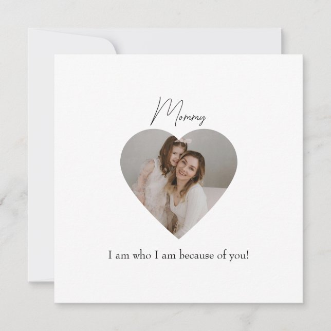 Tarjeta de vacaciones plana del Día de la Madre co (Anverso)