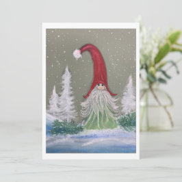 Tarjeta de vacaciones plana Gnome
