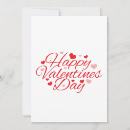 Tarjeta de vacaciones plana Happy-Valentines-Day-2