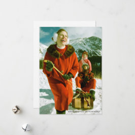 Tarjeta de vacaciones plana "JOY TO the WORLD"