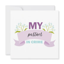 Tarjeta de vacaciones plana Mi compañero en la ami