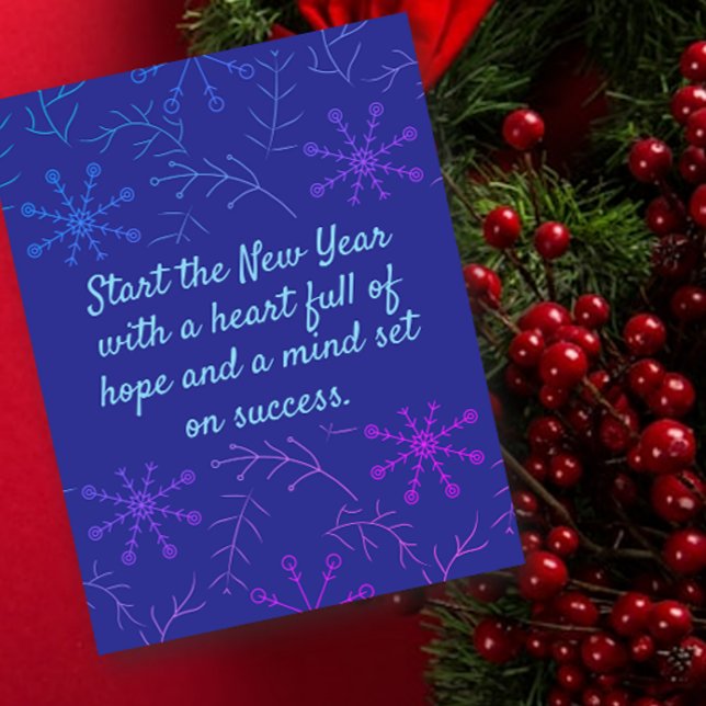 Tarjeta de vacaciones plana para Navidades con cop (Subido por el creador)