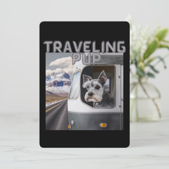 Tarjeta de vacaciones plana PostCard para viajes (Anverso de pie)