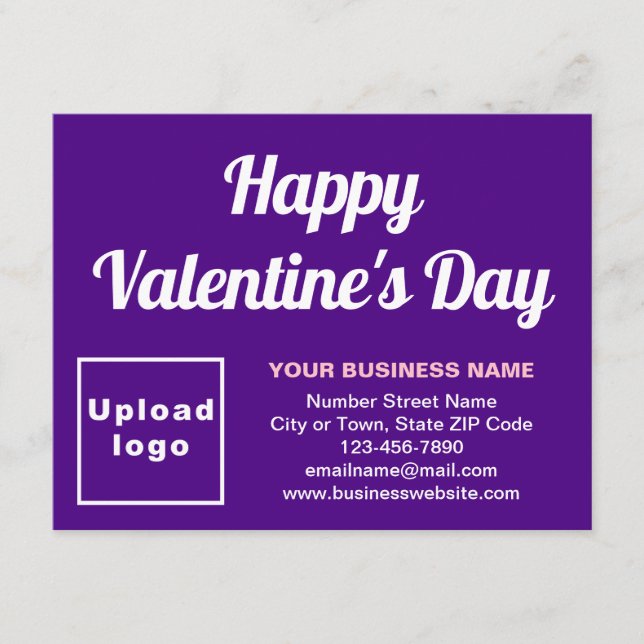 Tarjeta de vacaciones plana púrpura pequeña de Bus (Anverso)