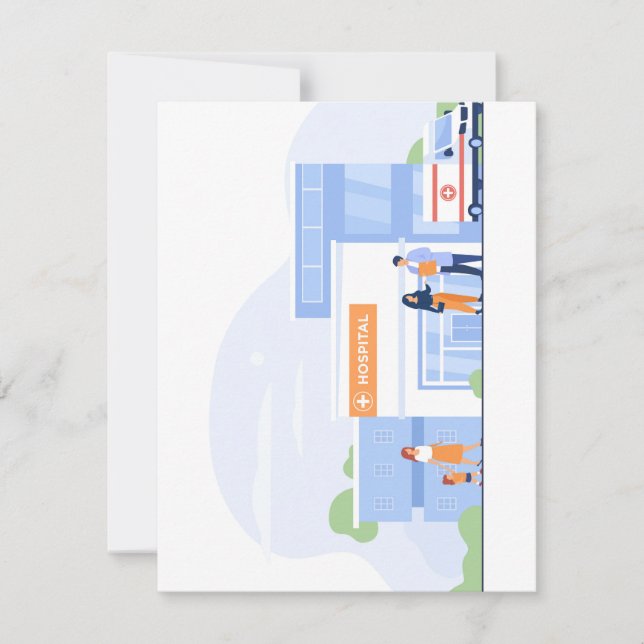 Tarjeta de vacaciones plana, tamaño: 4,25" x 5,5", (Anverso)