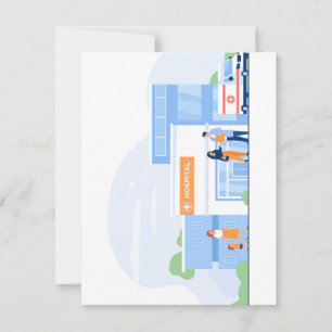 Tarjeta de vacaciones plana, tamaño: 4,25" x 5,5",