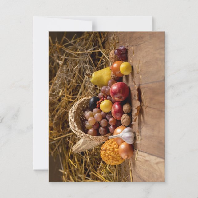 Tarjeta de vacaciones plana, tamaño: 4,25" x 5,5", (Anverso)