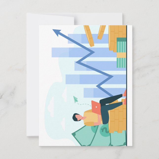 Tarjeta de vacaciones plana, tamaño: 4,25" x 5,5", (Anverso)