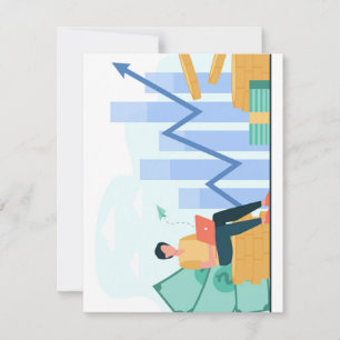 Tarjeta de vacaciones plana, tamaño: 4,25" x 5,5",