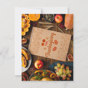 Tarjeta de vacaciones plana, tamaño: 4,25" x 5,5",