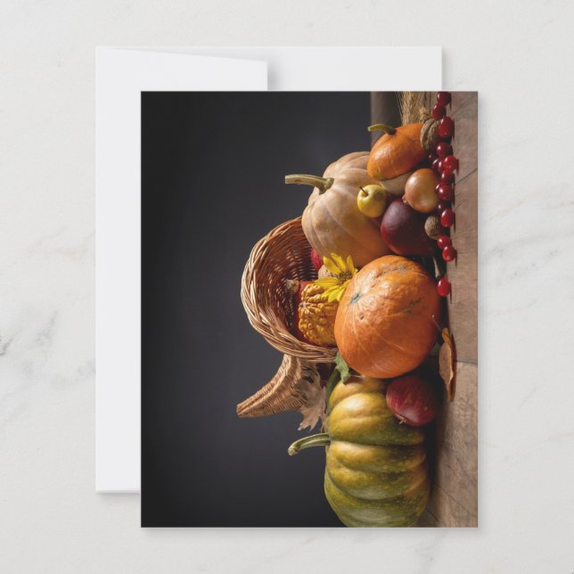 Tarjeta de vacaciones plana, tamaño: 4,25" x 5,5", (Anverso)