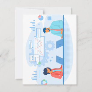 Tarjeta de vacaciones plana, tamaño: 4,25" x 5,5",