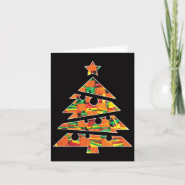 Tarjeta de vacaciones plegable 'Árbol de Navidad'