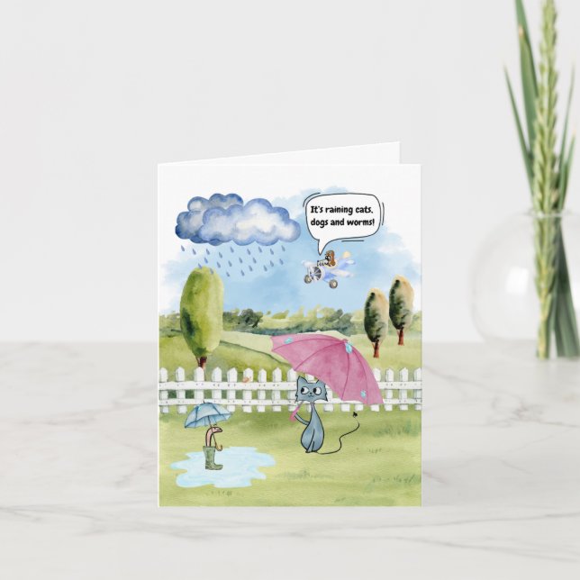 Tarjeta de vacaciones plegada (Anverso)